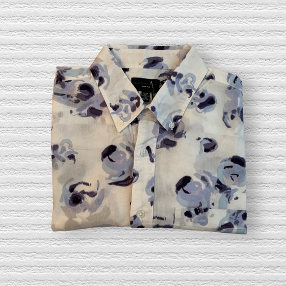 Club Monaco Men’s Slim Fit Long Sleeves Button Down Shirt Size XS - Picture 1 of 7